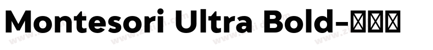 Montesori Ultra Bold字体转换